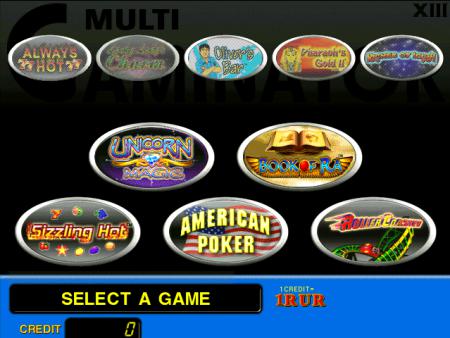 Exclusive and very powerful NOVOMATIC Multi Gaminator with 22 games